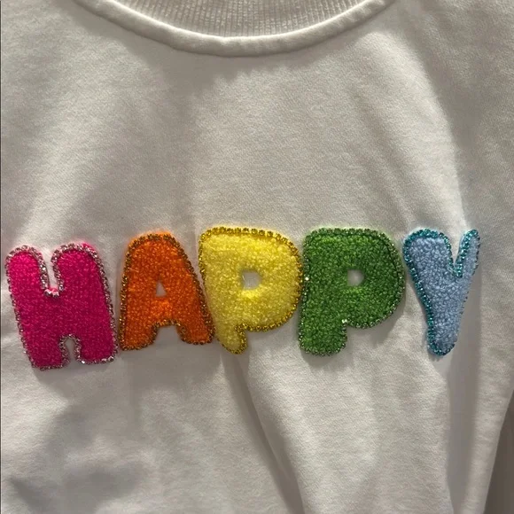 Lola and the boys size 8 Sweatshirt with Colorful 'HAPPY' Design - Picture 5 of 5